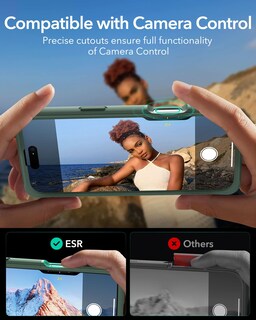 Foto 6 | Foto 6 | Funda Esr Para Iphone 16 Plus Con Cristal Templado Verde Transparente - Venta Internacional.
