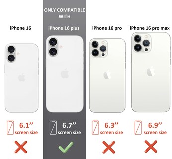 Foto 2 | Foto 2 | Funda De Teléfono Topgraph Compatible Con Iphone 16 Plus De Silicona - Venta Internacional.
