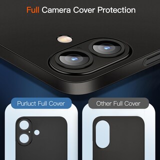 Foto 3 | Foto 3 | Funda Purluct Para Iphone 16 Plus Slim Color Negro Transparente - Venta Internacional.