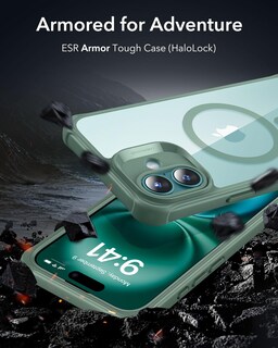 Foto 2 | Foto 2 | Funda De Teléfono Esr Para Iphone 16 Con Vidrio Templado Verde Transparente - Venta Internacional.