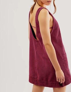 Foto 4 | Foto 4 | Vestido Sin Mangas De Pana Color Rojo Vino Para Mujer Talla Xl - Venta Internacional.