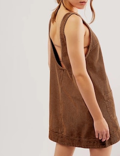 Foto 4 | Foto 4 | Vestido Holgado De Pana Para Mujer Color Marrón Talla Xxl - Venta Internacional.
