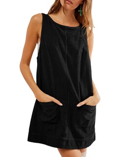 Foto 1 | Foto 1 | Vestido Completo De Pana Hooever Para Mujer Color Negro Talla Xxl - Venta Internacional.