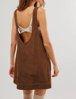 Foto 2 | Foto 2 | Vestido Integral De Pana Hooever Para Mujer Color Marrón Talla L - Venta Internacional.