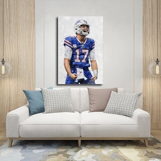 Foto 5 | Foto 5 | Póster En Lienzo Deportivo De Josh Allen Sarqi 30 X 45 Cm (12 X 18 Pulgadas) - Venta Internacional.