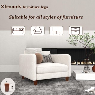 Foto 4 | Foto 4 | Juego De 4 Patas Cuadradas De Madera De 10 Cm Para Sofá Xlroaafs - Venta Internacional.