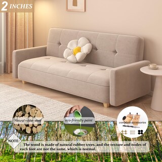 Foto 3 | Foto 3 | Juego De 4 Patas Cuadradas De Madera Xlroaafs Para Muebles 2 Cm Color Natural - Venta Internacional.