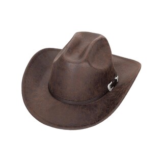 Foto 5 | Foto 5 | Sombrero De Vaquero Utowo Estilo Occidental Piel Sintética Ala Ancha Talla M Marrón - Venta Internacional.