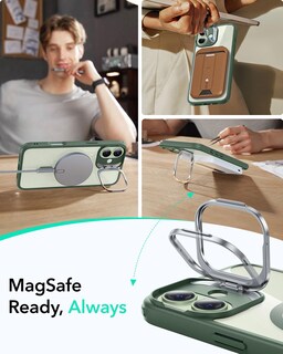Foto 5 | Foto 5 | Funda Esr Para Iphone 16 Magsafe De Grado Militar Verde Transparente - Venta Internacional.