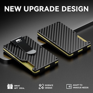Foto 3 | Foto 3 | Wallet Furid Minimalist Rfid Para Hombre Con Clip Para Billetes Y 15 Tarjetas - Venta Internacional.
