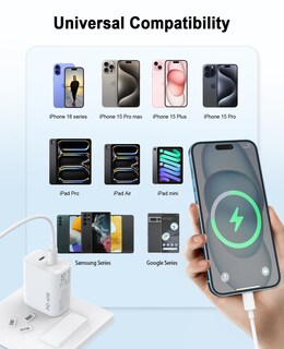 Foto 5 | Foto 5 | Bloque De Carga Rápida Igenjun 40 W Usb-c X2 Carga Rápida Blanco - Venta Internacional.