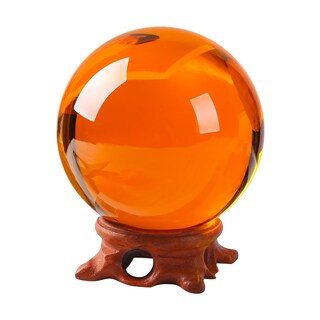 Foto 1 | Foto 1 | Crystal Ball Modaier Amber 60 Mm/600 Ml Con Soporte Y Caja De Regalo - Venta Internacional.