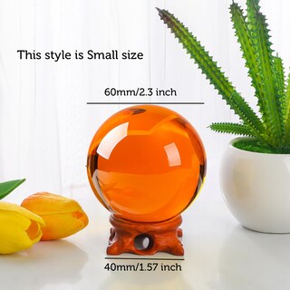 Foto 2 | Foto 2 | Crystal Ball Modaier Amber 60 Mm/600 Ml Con Soporte Y Caja De Regalo - Venta Internacional.