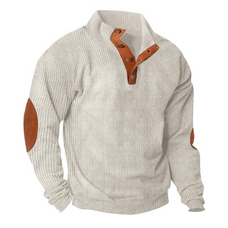 Foto 1 | Foto 1 | Sudadera Lexiart Casual De Pana Térmica Para Hombre Color Beige - Venta Internacional.