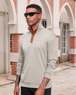 Foto 3 | Foto 3 | Sudadera Lexiart Casual De Pana Térmica Para Hombre Color Beige - Venta Internacional.