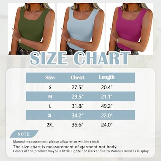 Foto 5 | Foto 5 | Camiseta Sin Mangas Svaliy Summer Para Mujer  Cuello Cuadrado  Acanalado  Azul  Talla L - Venta Internacional.