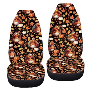 Foto 1 | Foto 1 | Fundas De Asiento De Coche Toaddmos Para El Día De Acción De Gracias Pavo 2 Piezas - Venta Internacional.