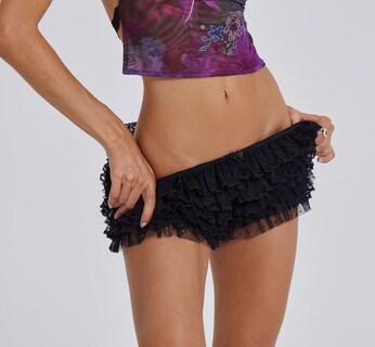 Foto 4 | Foto 4 | Pantalones Cortos Dsorvicd Lace Volffle Lolita Bloomers Y2k Para Mujer - Venta Internacional.
