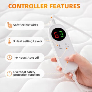 Foto 3 | Foto 3 | Colchón Eléctrico Con Calefacción Acolchado Para Cama Doble - Venta Internacional.