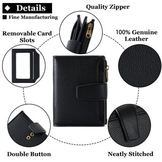 Foto 5 | Foto 5 | Billetera Airkit Pequeña Para Mujer Con Bloqueo Rfid Doble Pliegue - Venta Internacional.