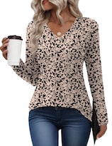 Camisas De Manga Larga Akewei Para Mujer  Blusas Holgadas Casuales - Venta Internacional.