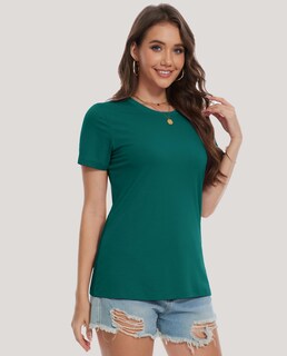 Foto 2 | Foto 2 | Camiseta Yucolen Para Mujer De Manga Corta Con Protección Solar Upf 50+ Color Verde - Venta Internacional.
