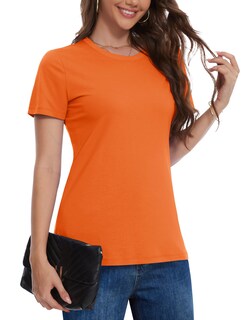 Foto 1 | Foto 1 | Camiseta Yucolen Basic Para Mujer Upf 50+ Naranja Talla Xl - Venta Internacional.