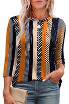 Túnicas Xieerduo Elegantes Con Cuello Redondo Plisadas Y Manga 3/4 Para Mujer - Venta Internacional.