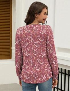 Foto 4 | Foto 4 | Blusa Tipo Túnica Rapbin Holgada Con Cuello En V Cuello En V Para Mujer Xl - Venta Internacional.