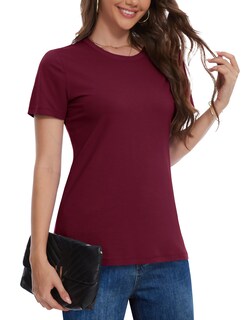 Foto 1 | Foto 1 | Camiseta Yucolen De Manga Corta Upf 50+ Para Mujer Color Rojo Vino Talla L - Venta Internacional.