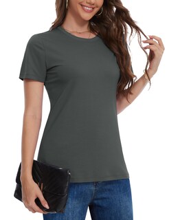 Foto 1 | Foto 1 | Camiseta Yucolen De Algodón Con Protección Solar Para Mujer Color Gris Oscuro Talla M - Venta Internacional.