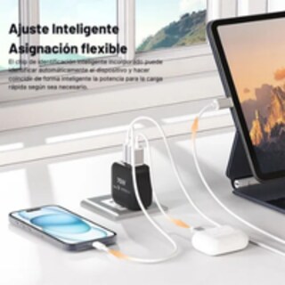 Foto 5 | Foto 5 | Adaptador de Corriente con Entradas USB-C y USB-A Mr. Gadgets 70 W