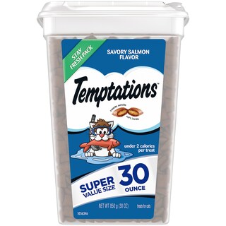Foto 1 | Foto 1 | Salmón Crujiente Y Suave Clásico De Cat Treats Temptations 900 Ml - Venta Internacional.