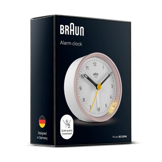 Foto 7 | Foto 7 | Reloj Despertador Braun Classic Bc12pw Analógico Con Función De Despertador Y Luz - Venta Internacional.