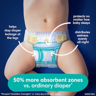 Foto 2 | Foto 2 | Pañales Desechables Para Bebés Pampers Swaddlers Overnights Tamaño 6 - Venta Internacional.