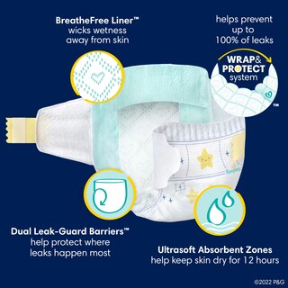 Foto 6 | Foto 6 | Pañales Desechables Para Bebés Pampers Swaddlers Overnights Tamaño 6 - Venta Internacional.