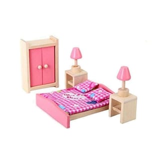 Foto 7 | Foto 7 | Juego De Muebles Kunhe De Madera Para Casa De Muñecas Con Cocina Y Baño - Venta Internacional.