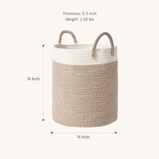 Foto 4 | Foto 4 | Cesta De Almacenamiento La Jolie Muse Cuerda Tejida De Algodón 40 X 35 X 35 Cm - Venta Internacional.