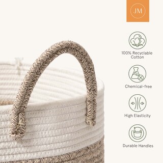 Foto 5 | Foto 5 | Cesta De Almacenamiento La Jolie Muse Cuerda Tejida De Algodón 40 X 35 X 35 Cm - Venta Internacional.