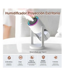 Foto 2 | Foto 2 | Difusor De Aromas Aceites Esenciales Efecto De Iluminación Rgb Proyector De Cielo Estrellado Dos Modos Difusores Para Casa B