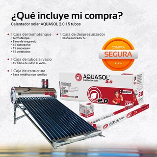Foto 4 | Foto 4 | Calentador Solar Aquasol 2.0 15 Tubos 220 L 5 A 6 Personas
