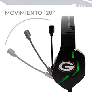 Foto 5 | Foto 5 | Audifono Gamer Nfl Green Pay Packers Con Luz Led 100% Original