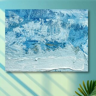 Foto 1 | Foto 1 | Cuadro Decorativo Abstracto Azul Polar 120x160cm
