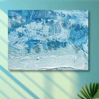 Foto 1 | Foto 1 | Cuadro Decorativo Abstracto Azul Polar 80x120cm