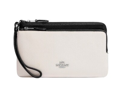 Foto 1 | Foto 1 | Cartera Coach Double Zip Wallet Cu921 Blanco