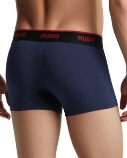 Foto 5 | Foto 5 | Boxer Trunk Hugo Boss 2 Pack Azul/blanco Algodon Para Hombre