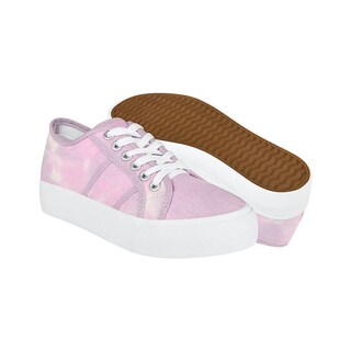 Foto 1 | Foto 1 | Tenis Denali Wave Mujer Rosa Tie Dye Suela Gruesa Casual Moda