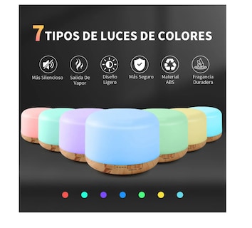 Foto 2 | Foto 2 | Difusor Aroma Aceites Esenciales Aromaterapia Humidificador