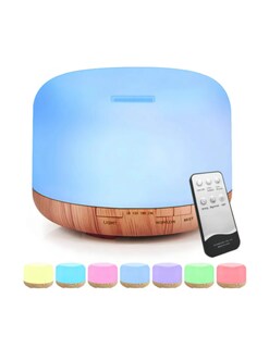 Foto 1 | Foto 1 | Humidificador De Difusión De Aromaterapia Ultrasónica 7 Colores De Luces 2 Niveles De Niebla 3 Temporizadores Control Remoto