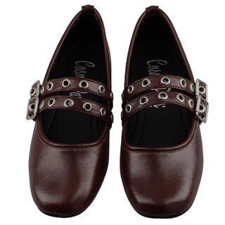 Foto 6 | Foto 6 | Balerina Dama Cosmo Paris 120 Vino Flat Casual Zapatilla Talla 23 A 26 E